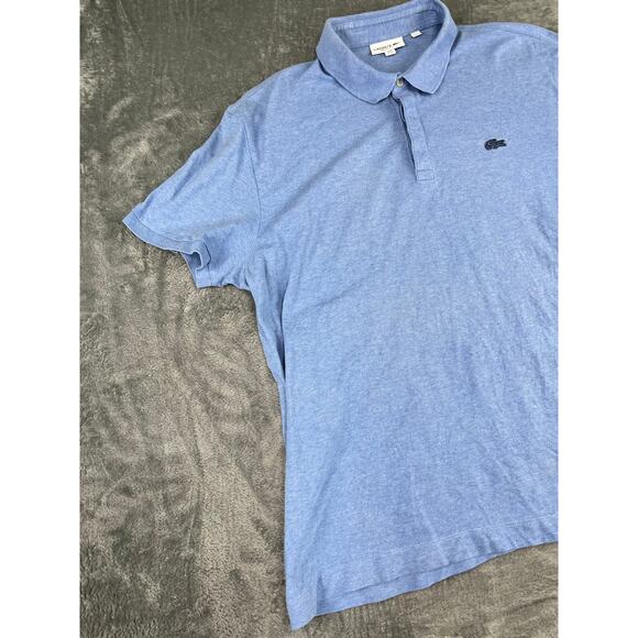 Men’s 3XL Lacoste Large Sky-Blue Piqué Polo Shirt – Excellent Condition - Picture 6 of 10